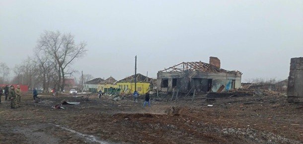 Під час атаки РФ на Україну, ракета окупантів впала на російське село