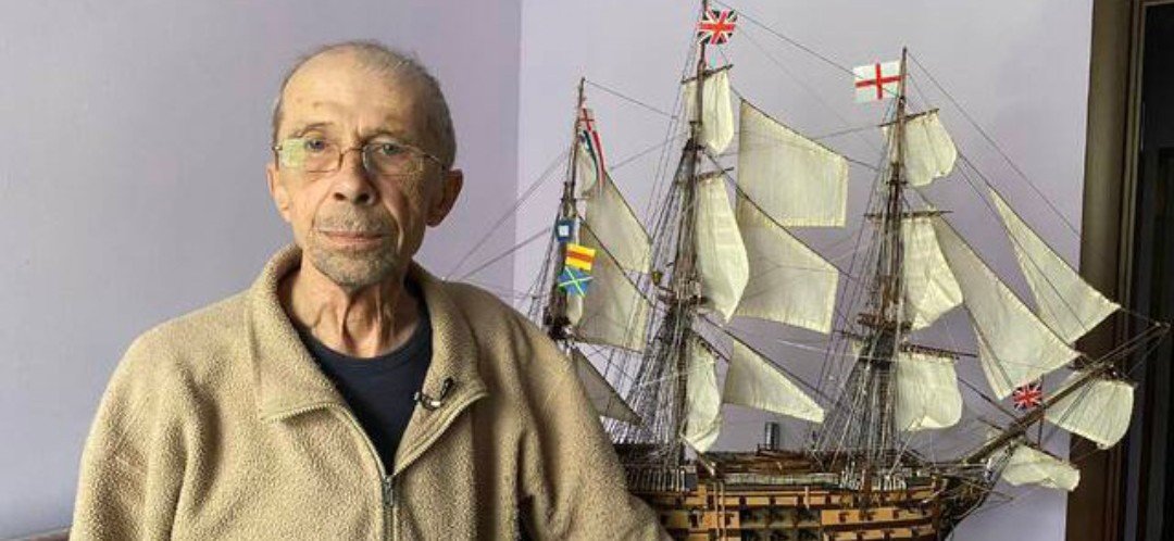75 - річний тернополянин створив унікальний корабель над, яким працював три роки
