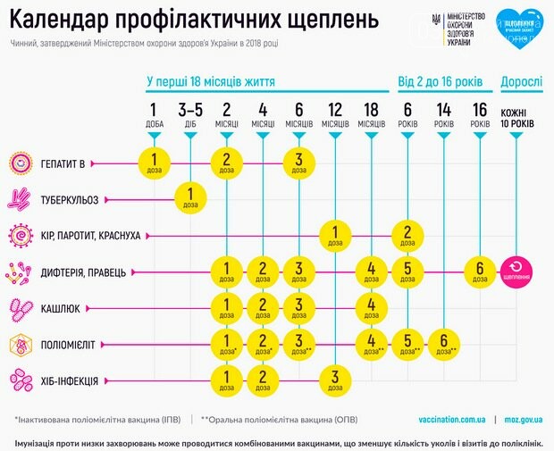 До 1 вересня дошкільнятам та учням необхідно мати усі обов’язкові щеплення, фото-1