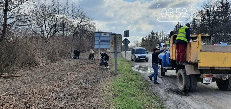 Замість комунальників: на Тернопільщині вчителі та вихователі прибирали узбіччя доріг (ФОТО), фото-4