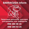 Barracuda inform, написання дипломів, курсових, контрольних, есе, рефератів