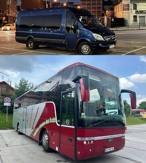 Логотип - Travel Bus Тернопіль, пасажирські перевезення по Україні та Європі, автобуси 8, 12, 21, 36, 50 місць