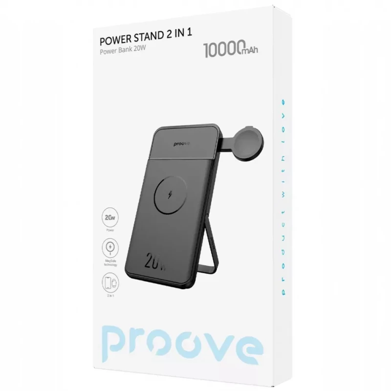 Proove Power Stand 2 in 1 20W 10000mAh (black) - Зображення 1