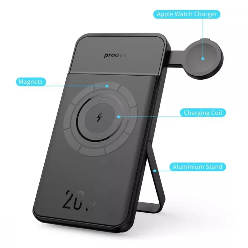 Proove Power Stand 2 in 1 20W 10000mAh (black) - Зображення 3