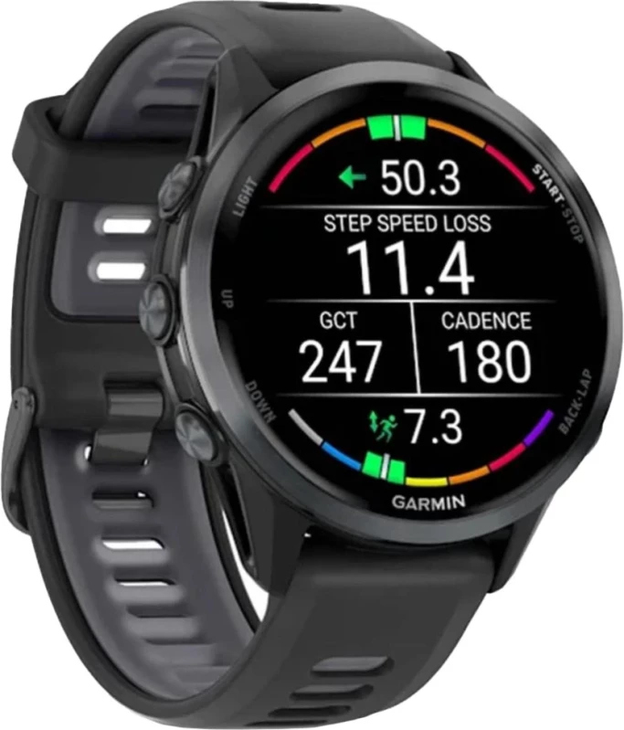 Смарт-часы Garmin Forerunner 970 Carbon Gray DLC Titanium w. Black Case and Black/Translucent W. Band (010-02969-00/10) - Зображення 1