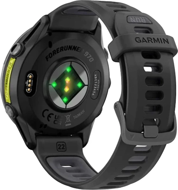 Смарт-часы Garmin Forerunner 970 Carbon Gray DLC Titanium w. Black Case and Black/Translucent W. Band (010-02969-00/10) - Зображення 3