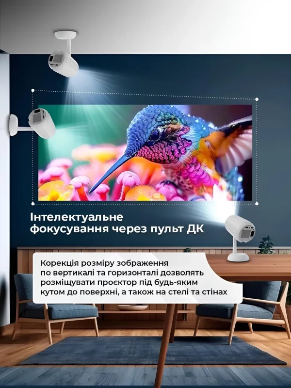 Портативный проектор Android 13 (TS-6) - Зображення 3