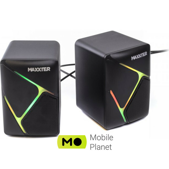 Акустична система 2.0 MAXXTER CSP-U004RGB USB Питание 6Вт (UA)
