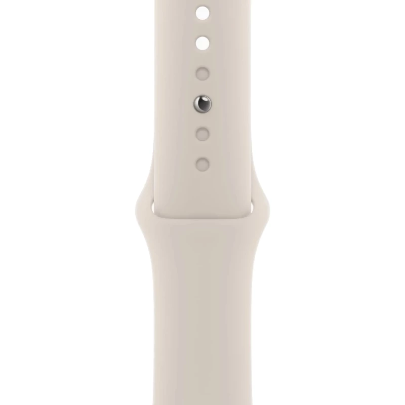 Apple Watch Series 9 GPS 45mm Starlight Aluminum Case w. Starlight Sport Band - M/L (MR973) - Зображення 2