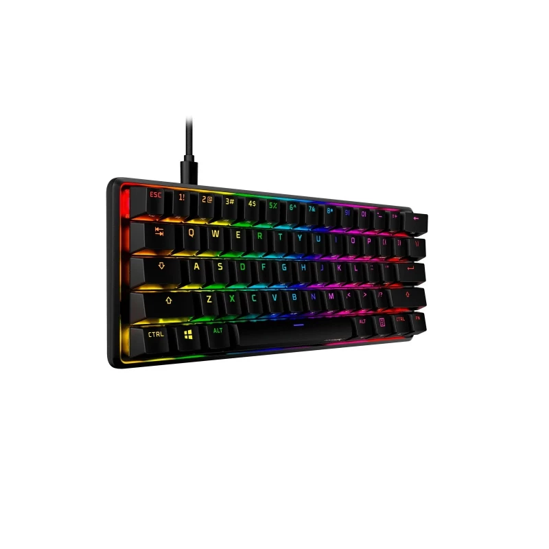 HyperX Alloy Origins 60 61key, Red, USB-A, EN/UA, RGB, черный (4P5N4AA) - Зображення 2