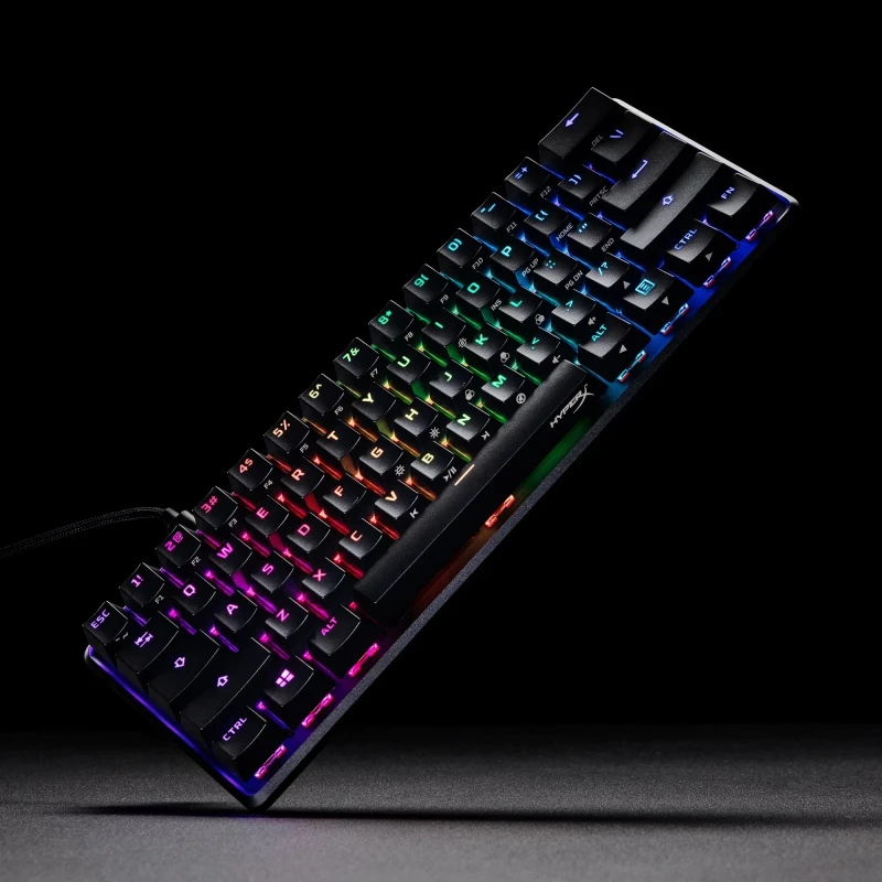 HyperX Alloy Origins 60 61key, Red, USB-A, EN/UA, RGB, черный (4P5N4AA) - Зображення 6