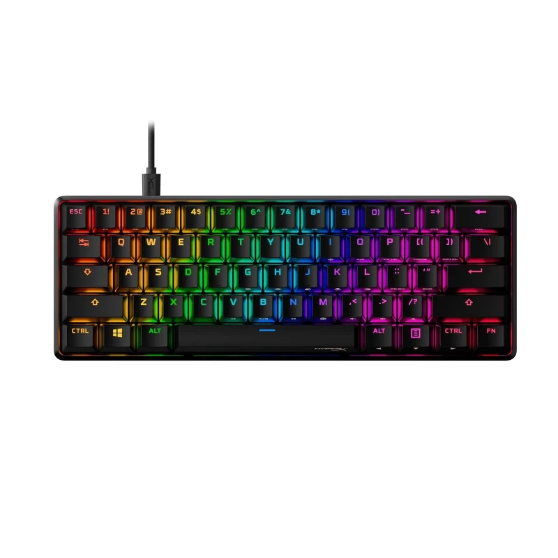 HyperX Alloy Origins 60 61key, Red, USB-A, EN/UA, RGB, черный (4P5N4AA)