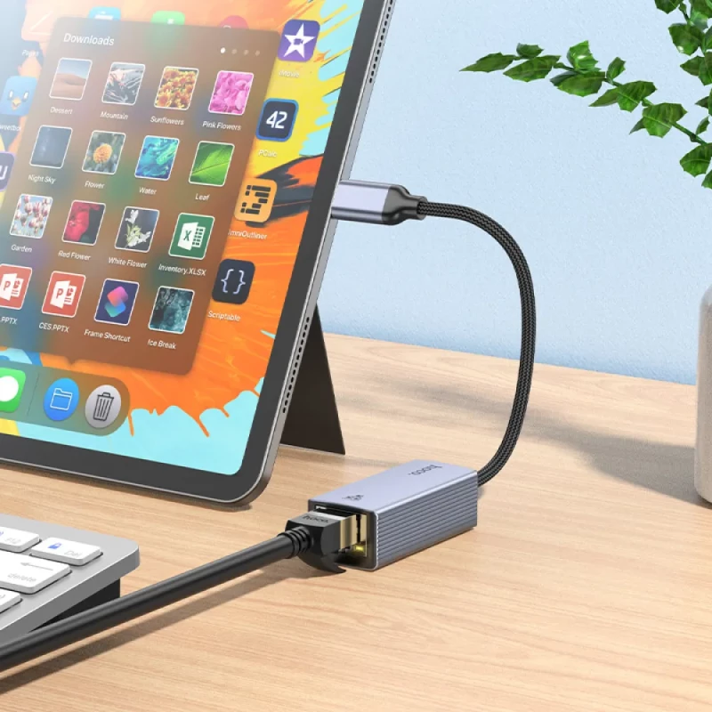 Переходник Hoco UA37 Type-C Ethernet (1000 Mbps) - Зображення 5