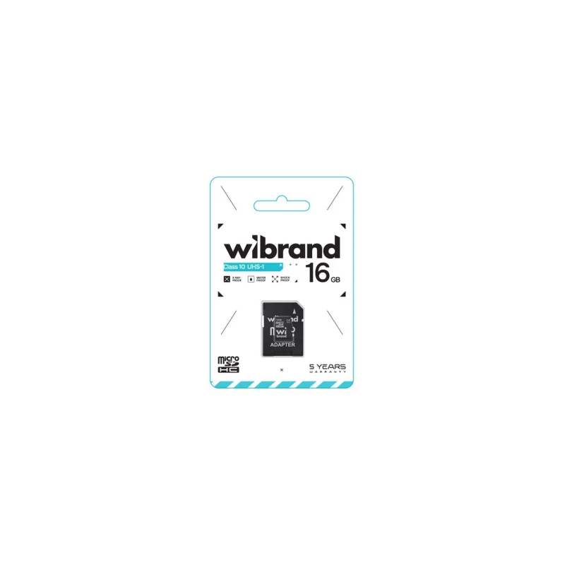 Wibrand 16GB microSD class 10 UHS-I (WICDHU1/16GB-A) - Зображення 1