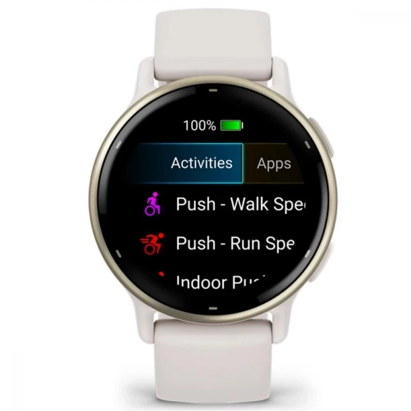 Garmin vivoactive 5 Cream Gold Aluminum Bezel with Ivory Case and Silicone Band (010-02862-11) - Зображення 1