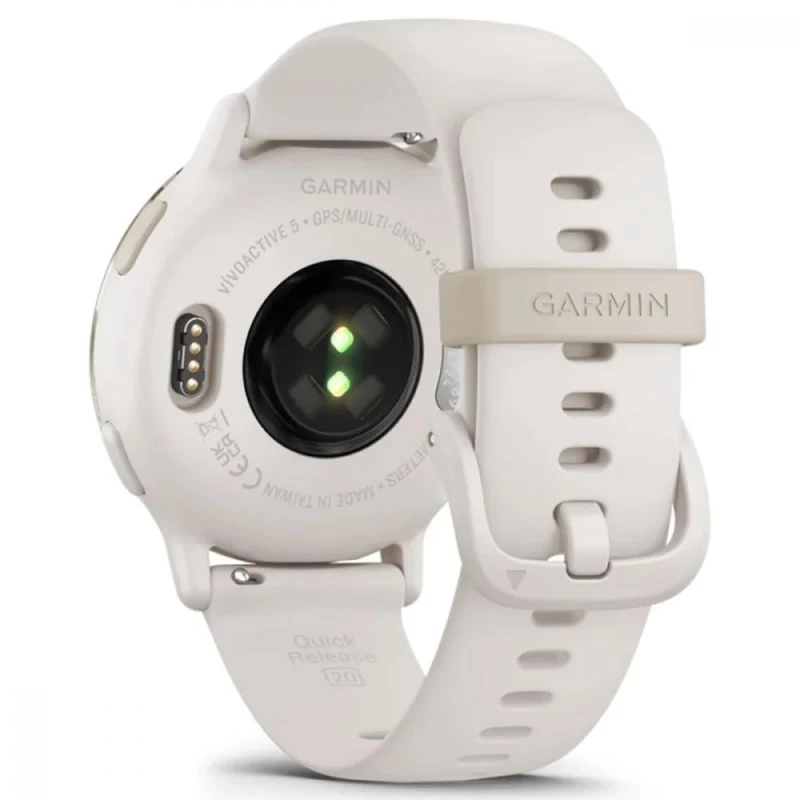 Garmin vivoactive 5 Cream Gold Aluminum Bezel with Ivory Case and Silicone Band (010-02862-11) - Зображення 6