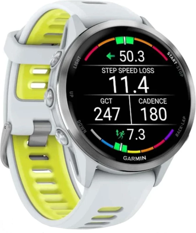 Смарт-часы Garmin Forerunner 970 Titanium w. Whitestone Case and Whitestone/T. Amp Yellow Band (010-02969-01/11/61) - Зображення 3