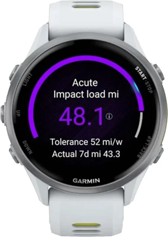 Смарт-часы Garmin Forerunner 970 Titanium w. Whitestone Case and Whitestone/T. Amp Yellow Band (010-02969-01/11/61) - Зображення 4
