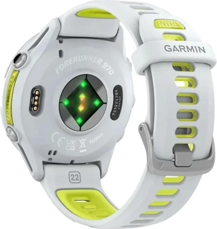 Смарт-часы Garmin Forerunner 970 Titanium w. Whitestone Case and Whitestone/T. Amp Yellow Band (010-02969-01/11/61) - Зображення 5