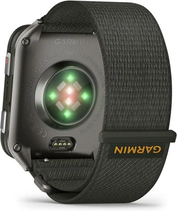 Смарт-часы Garmin Venu X1 Moss with Titanium Caseback and Moss ComfortFit Nylon Band (010-02980-01/03) - Зображення 6