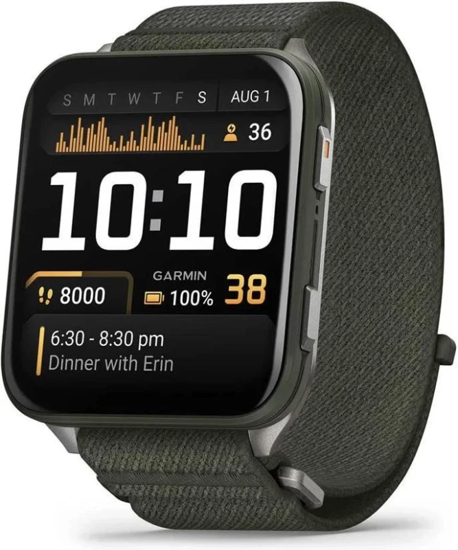 Смарт-часы Garmin Venu X1 Moss with Titanium Caseback and Moss ComfortFit Nylon Band (010-02980-01/03)