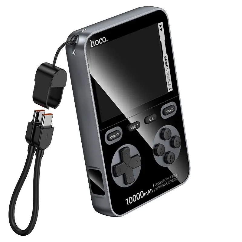 HOCO Q47 (10000mAh) Shine PD20W power bank with game console (Metal gray)