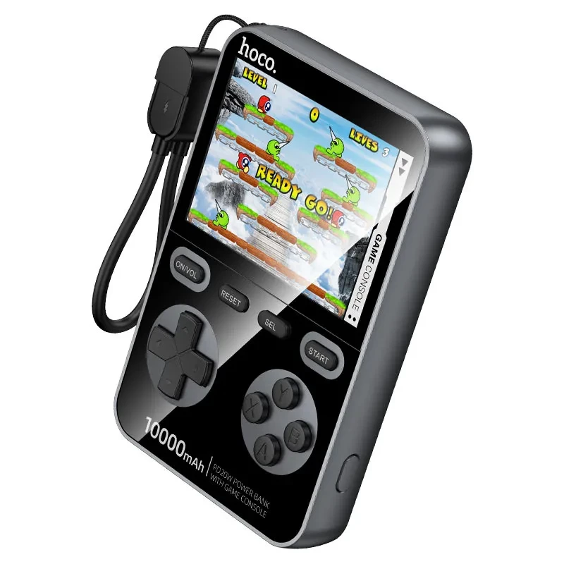HOCO Q47 (10000mAh) Shine PD20W power bank with game console (Metal gray) - Зображення 2