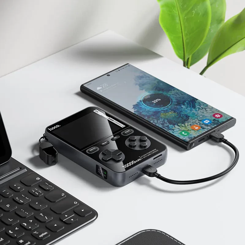 HOCO Q47 (10000mAh) Shine PD20W power bank with game console (Metal gray) - Зображення 4
