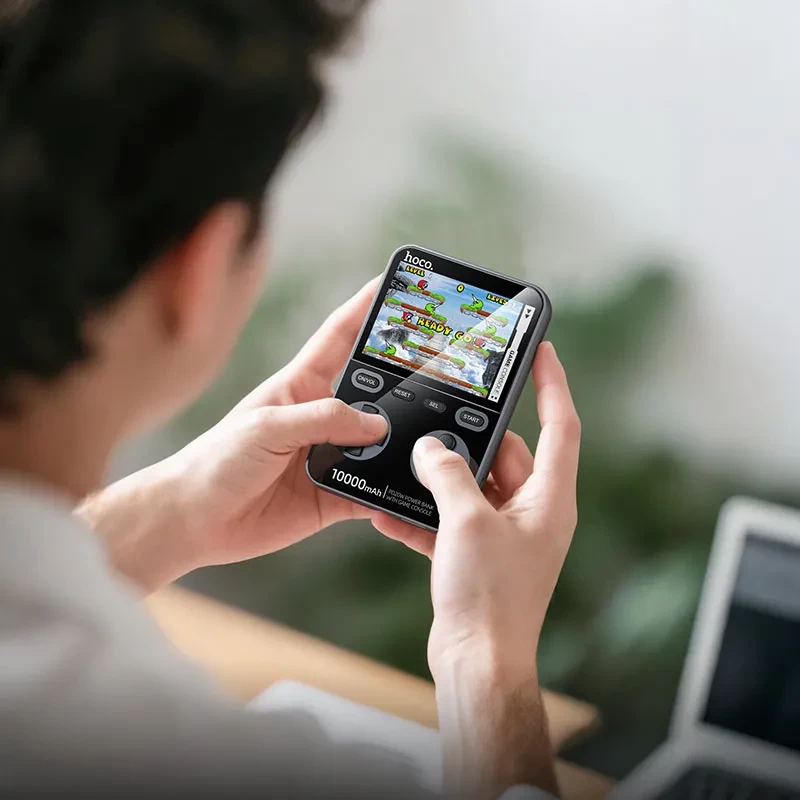 HOCO Q47 (10000mAh) Shine PD20W power bank with game console (Metal gray) - Зображення 5