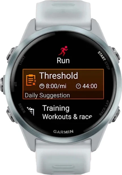 Garmin Forerunner 570 42mm Cloud Blue Aluminum w. Translucent Whitestone/Cloud Blue Band (010-02970-01) - Зображення 3