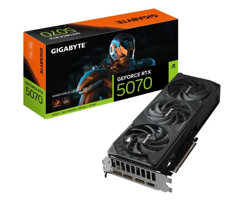 Gigabyte GeForce RTX 5070 Windforce OC 12GB GDDR7 DLSS4 (GV-N5070WF3OC-12GD) EU