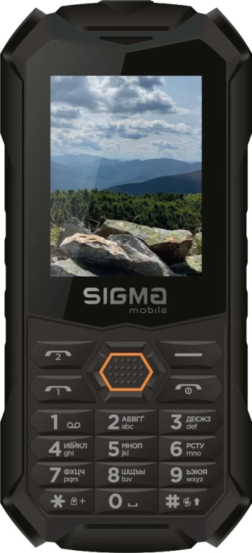 Sigma mobile X-treme PV68 Black-orange (UA)