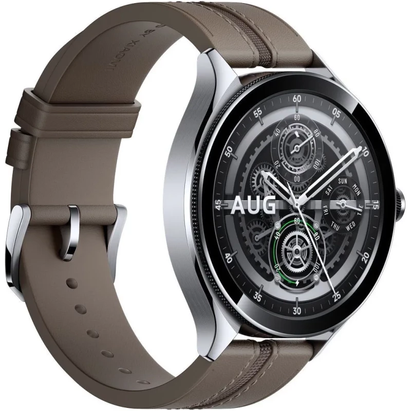 Xiaomi Watch 2 Pro Bluetooth Silver Case with Brown Leather Strap (BHR7216GL) - Зображення 1