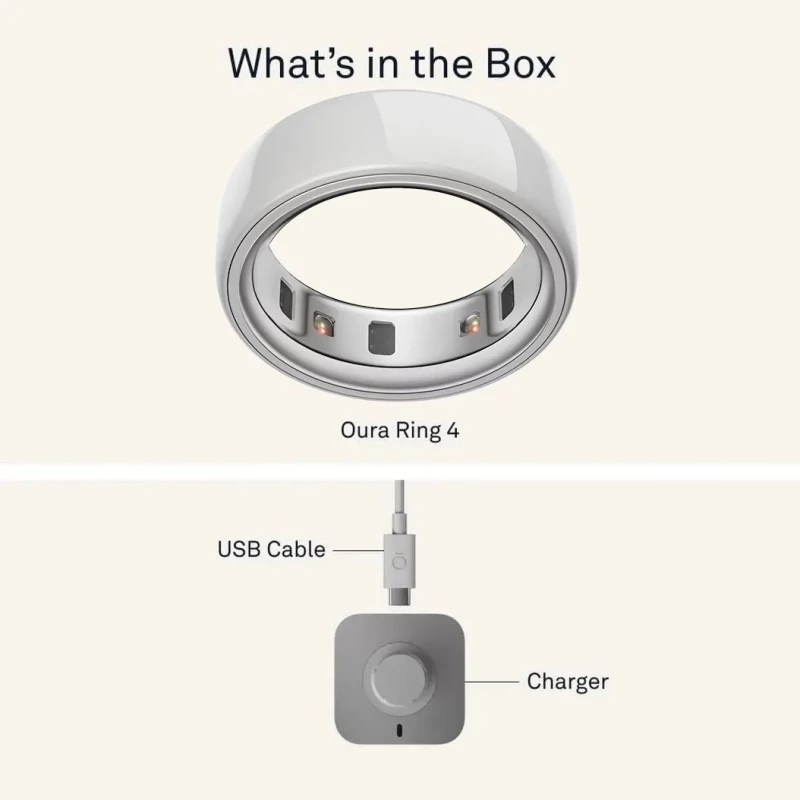 Oura Ring 4 Ceramic Cloud Size 7 (JZ90-57460-07) - Зображення 3
