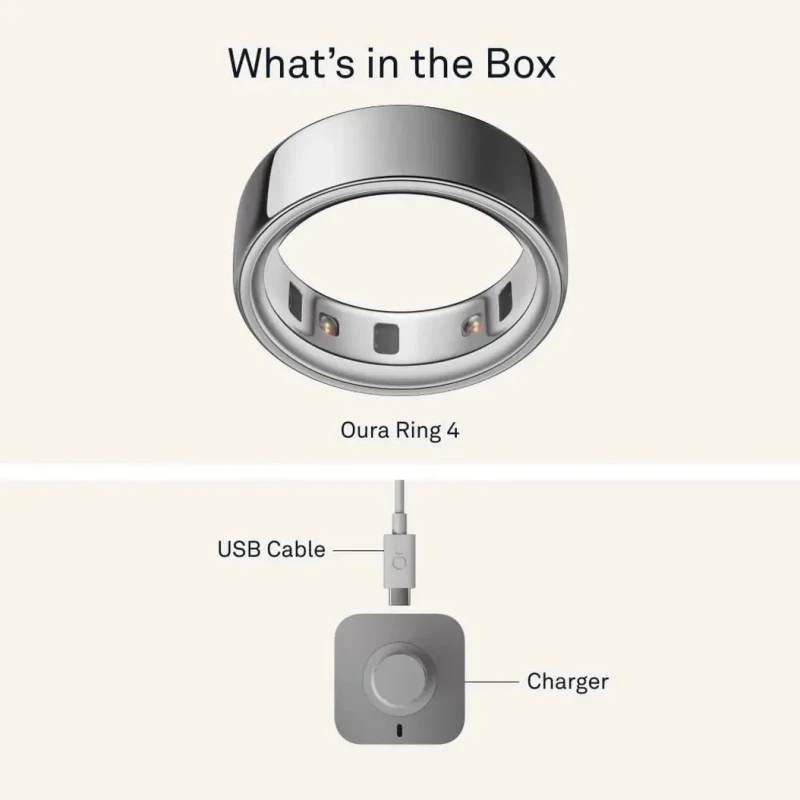 Oura Ring 4 Brushed Silver Size 10 (JZ90-54220-10) - Зображення 3