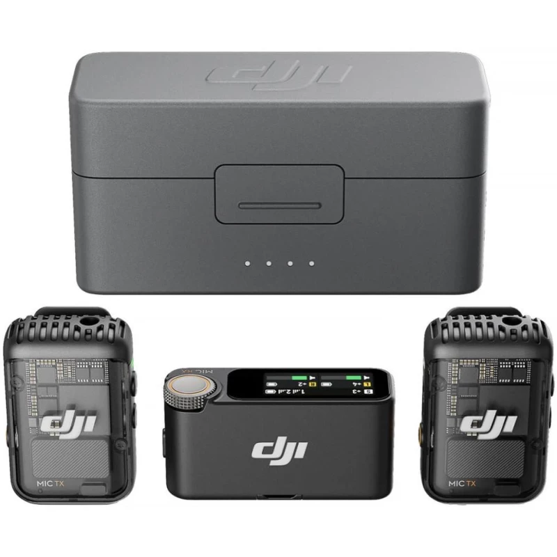 Микрофонная радиосистема DJI Mic 2 (2 TX + 1 RX) (6941565971364)