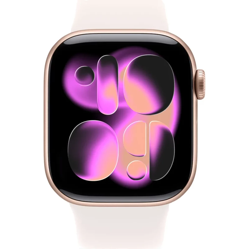 Apple Watch Series 11 GPS 42mm Rose Gold Alu. Case w. Light Blush S. Band - S/M (MEU04) - Зображення 1