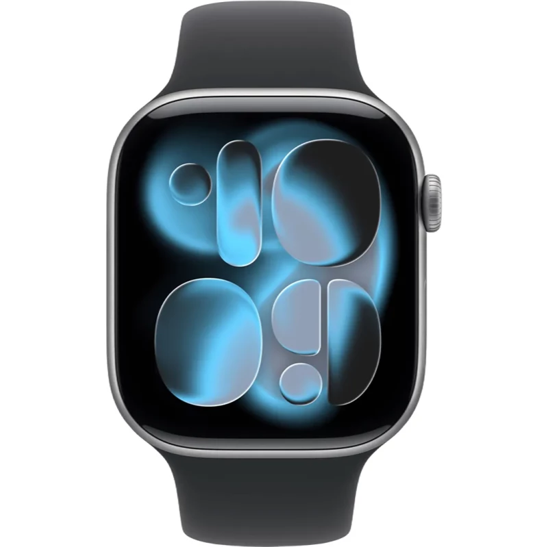 Apple Watch Series 11 GPS 46mm Space Grey Alu. Case w. Black S. Band - M/L (MEV44) - Зображення 1