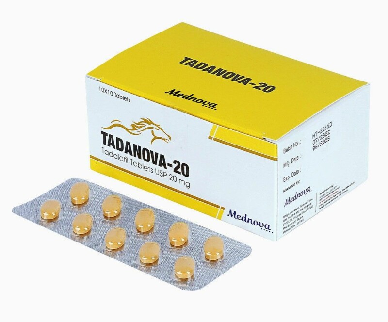 Сіаліс Tadanova 20 | Тадалафіл 20 мг 20 таблеток (2 блістера)