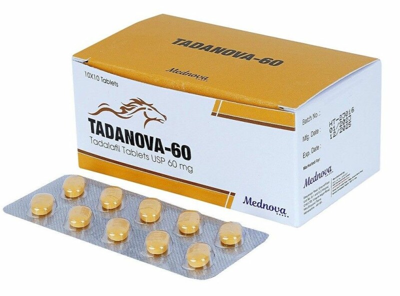 Сіаліс Tadanova 60 | Тадалафіл 60 мг 50 таблеток (5 блістерів)