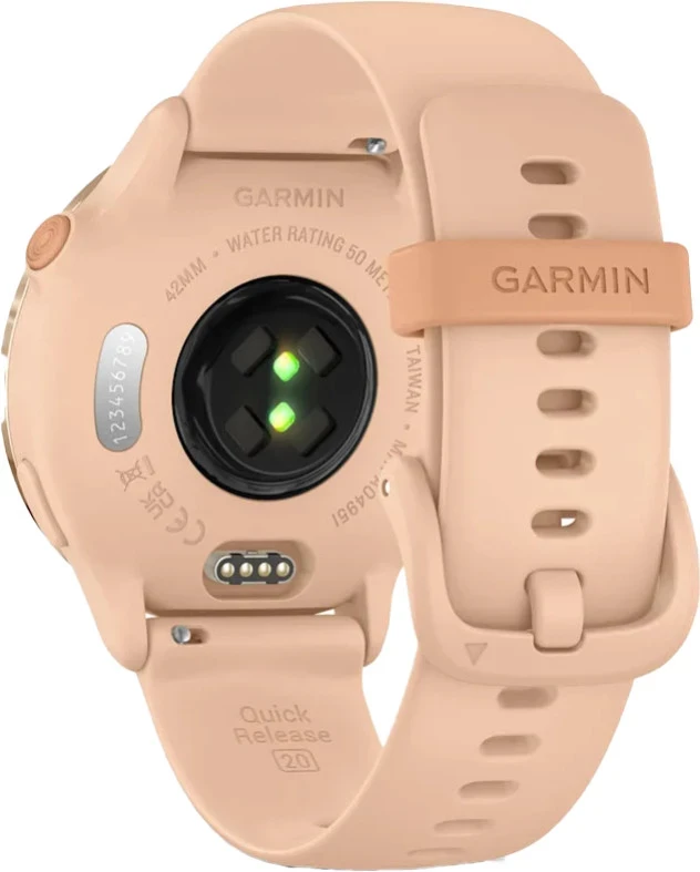 Garmin Vivoactive 6 Metallic Pink Dawn with Pink Dawn Band (010-02985-03) - Зображення 1