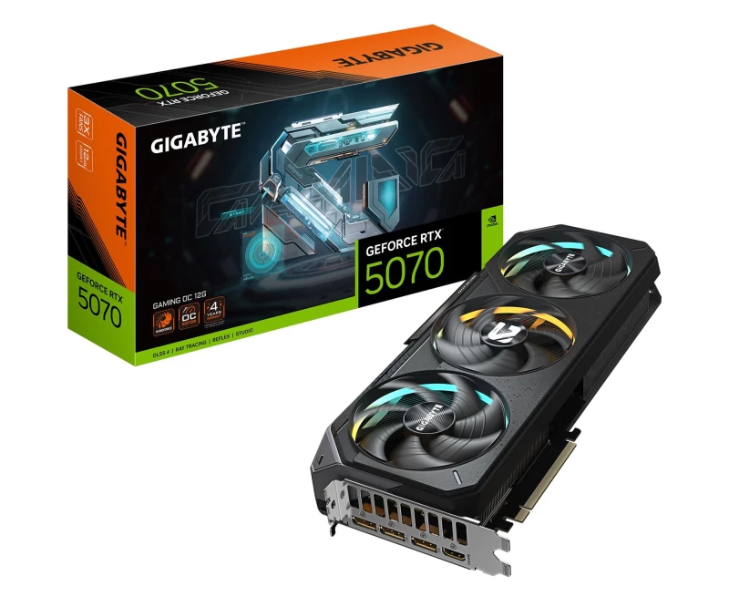 Gigabyte GeForce RTX 5070 Gaming OC 12GB GDDR7 DLSS4 (GV-N5070GAMING OC-12GD) EU