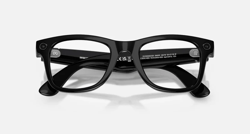 Ray-Ban Meta Wayfarer Gen2 LargeShiny Black Frame/Clear to Graphite Green Transit.Lens. (RW4012 601/1M 53-22) - Зображення 4