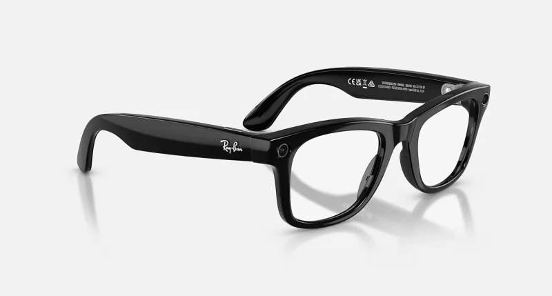 Ray-Ban Meta Wayfarer Gen2 LargeShiny Black Frame/Clear to Graphite Green Transit.Lens. (RW4012 601/1M 53-22) - Зображення 6