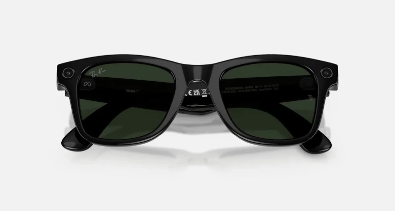 Ray-Ban Meta Wayfarer Gen2 LargeShiny Black Frame/Clear to Graphite Green Transit.Lens. (RW4012 601/1M 53-22) - Зображення 7