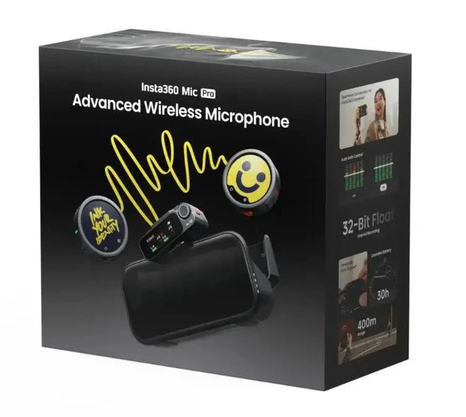 Микрофонная радиосистема для смартфона Insta360 Mic Pro (1TX + 1RX) (MIC PRO02-MCB10) - Зображення 2