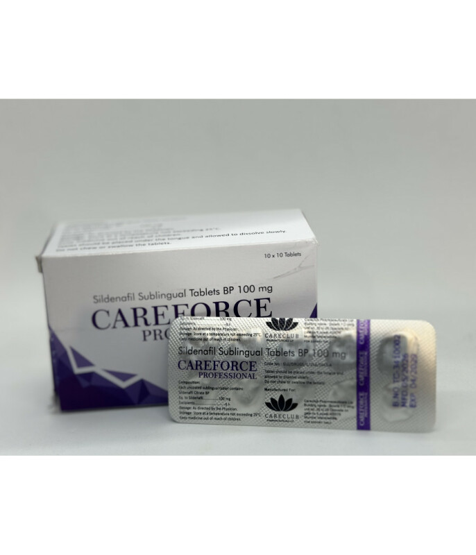 Силденафил CAREFORCE PROFESSIONAL 100 mg (10 sublingual tab) - Зображення 2