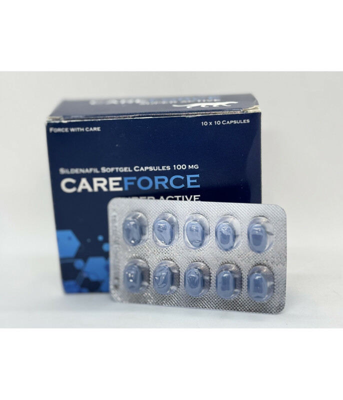Силденафил CAREFORCE Super Active 100 mg (10 капсул)