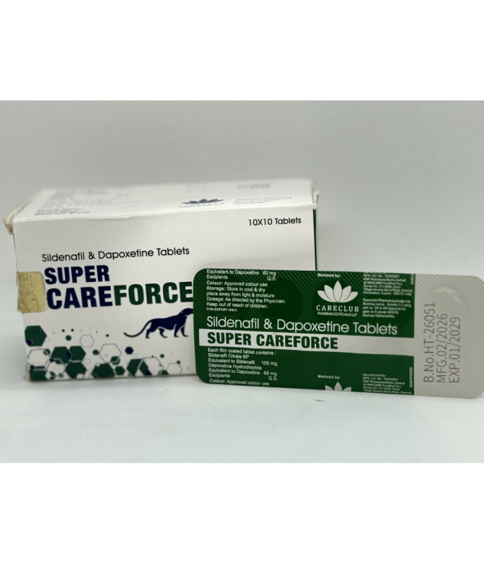 Силденафил+Дапоксетин Super Careforce (10 tab) - Зображення 2