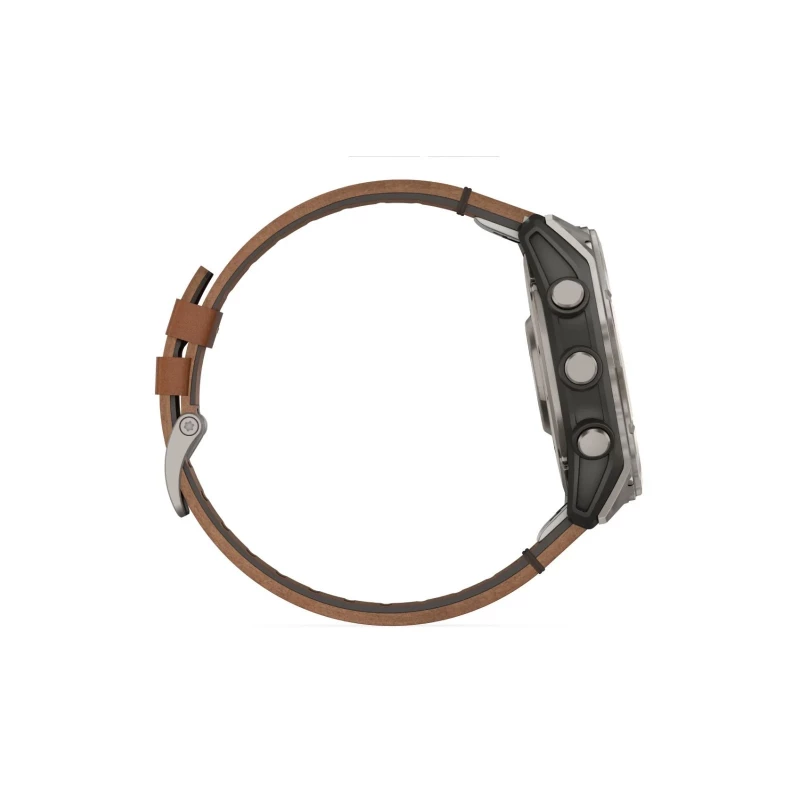 Garmin Fenix 8 51mm AMOLED Sapphire Carbon grey DLC w. Chestnut Leather Band (010-02905-40) - Зображення 3